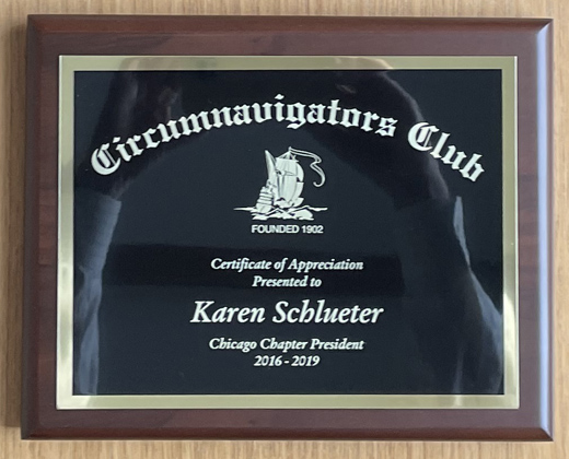 Karen Schlueter Plaque